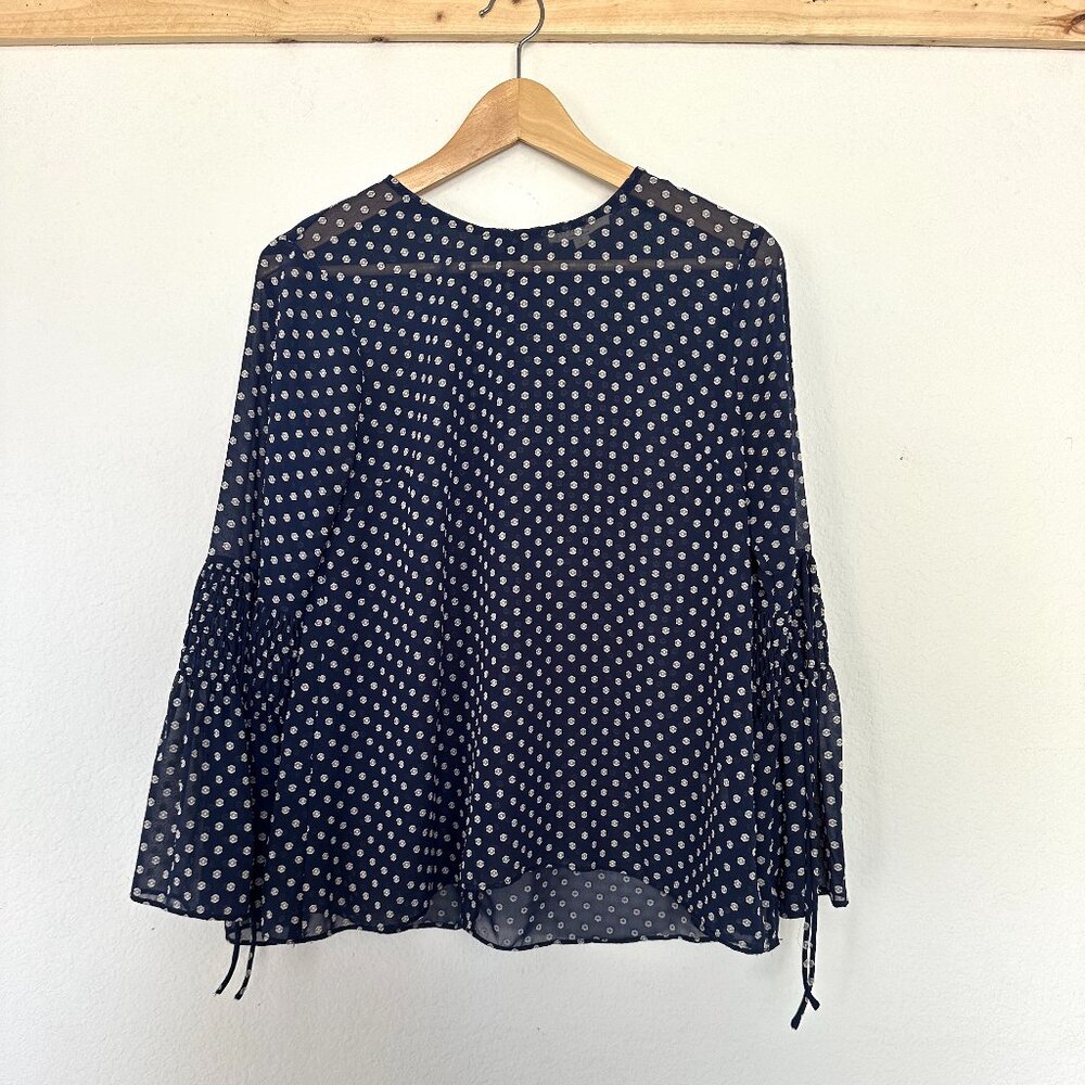 Current Air Sheer Bell Sleeve Top